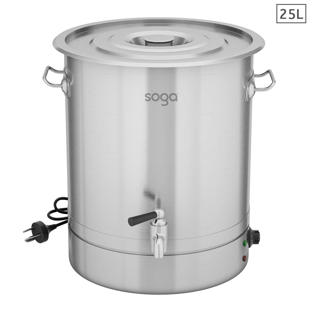 SOGA 25L Stainless Steel URN Commercial Water Boiler  2200W - Hospitality Connect