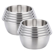 SOGA 2X 5Pcs Deepen Matte Stainless Steel Stackable Baking Washing Mixing Bowls Set Food Storage Basin - Hospitality Connect