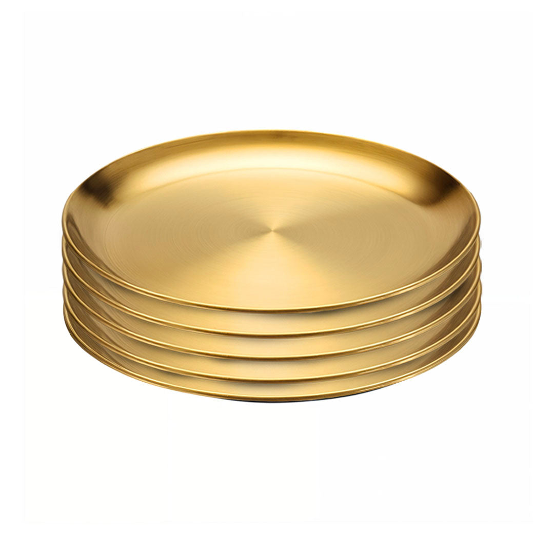 SOGA 30cm Premium Gold Grilling Plate  Durable Heat Resistant Perfect for BBQs and Outdoor Cooking Kitchen Essential - Hospitality Connect
