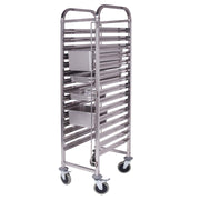 SOGA Gastronorm Trolley 16 Tier Stainless Steel Bakery Trolley Suits GN 1/1 Pans - Hospitality Connect