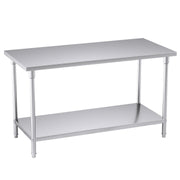 SOGA 150*70*85cm Commercial Catering Kitchen Stainless Steel Prep Work Bench - Hospitality Connect