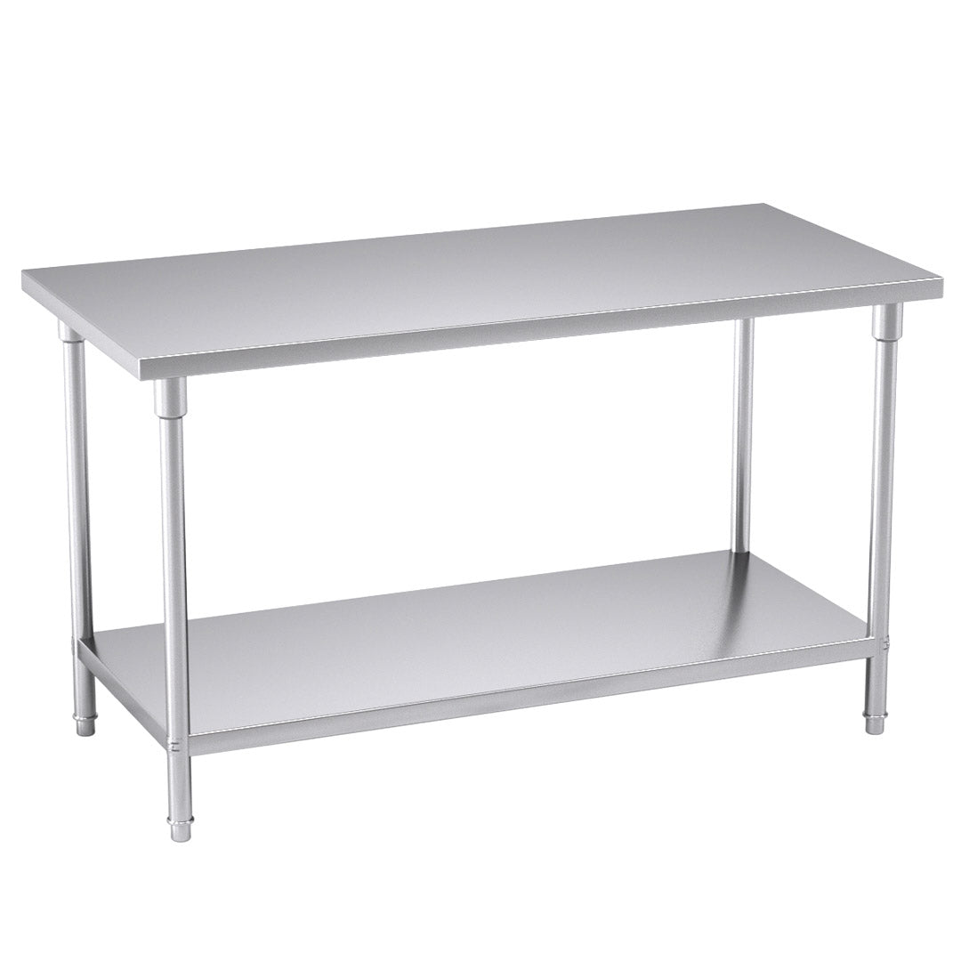 SOGA 150*70*85cm Commercial Catering Kitchen Stainless Steel Prep Work Bench - Hospitality Connect