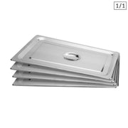 SOGA 4X Gastronorm GN Pan Lid Full Size 1/1 Stainless Steel Tray Top Cover - Hospitality Connect