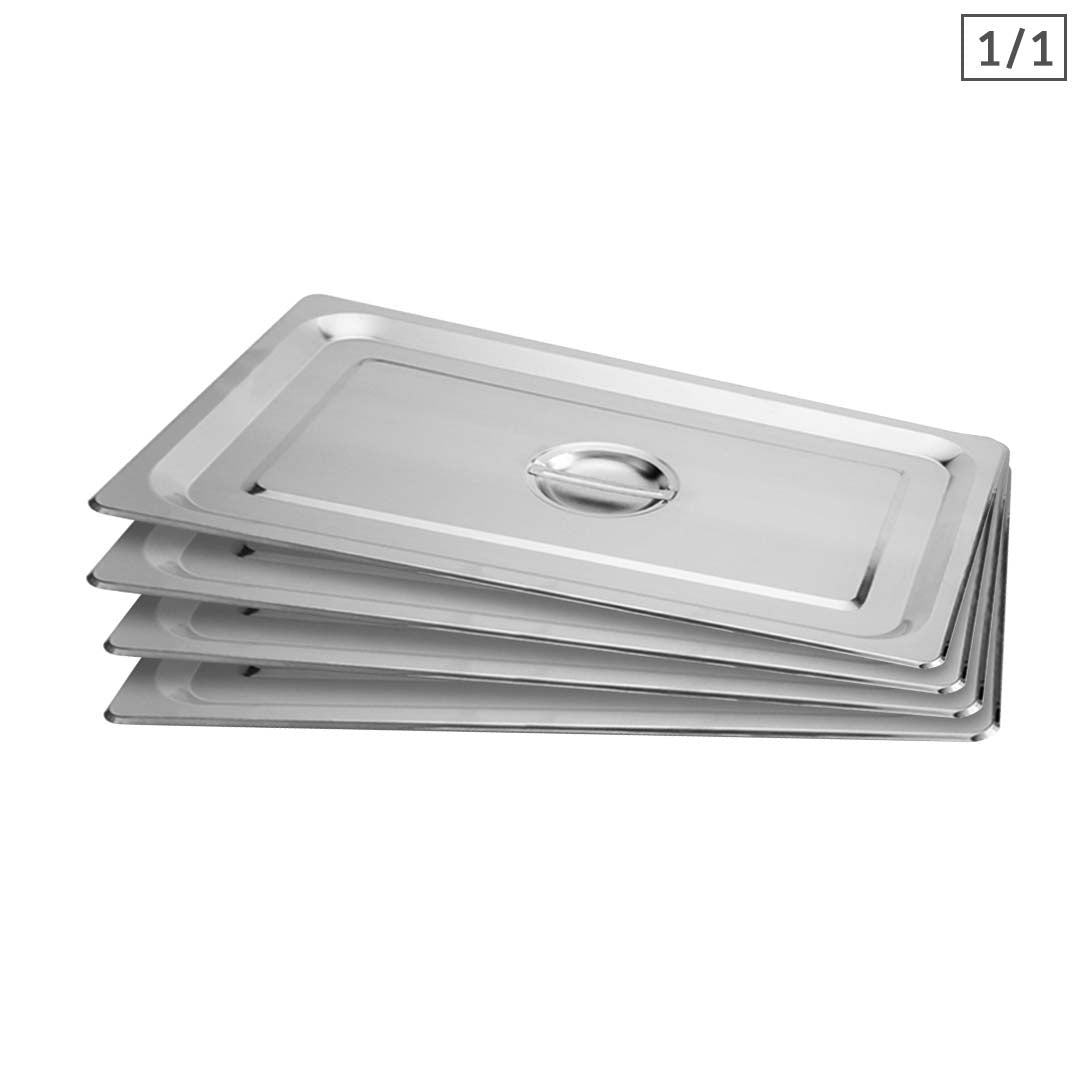 SOGA 4X Gastronorm GN Pan Lid Full Size 1/1 Stainless Steel Tray Top Cover - Hospitality Connect