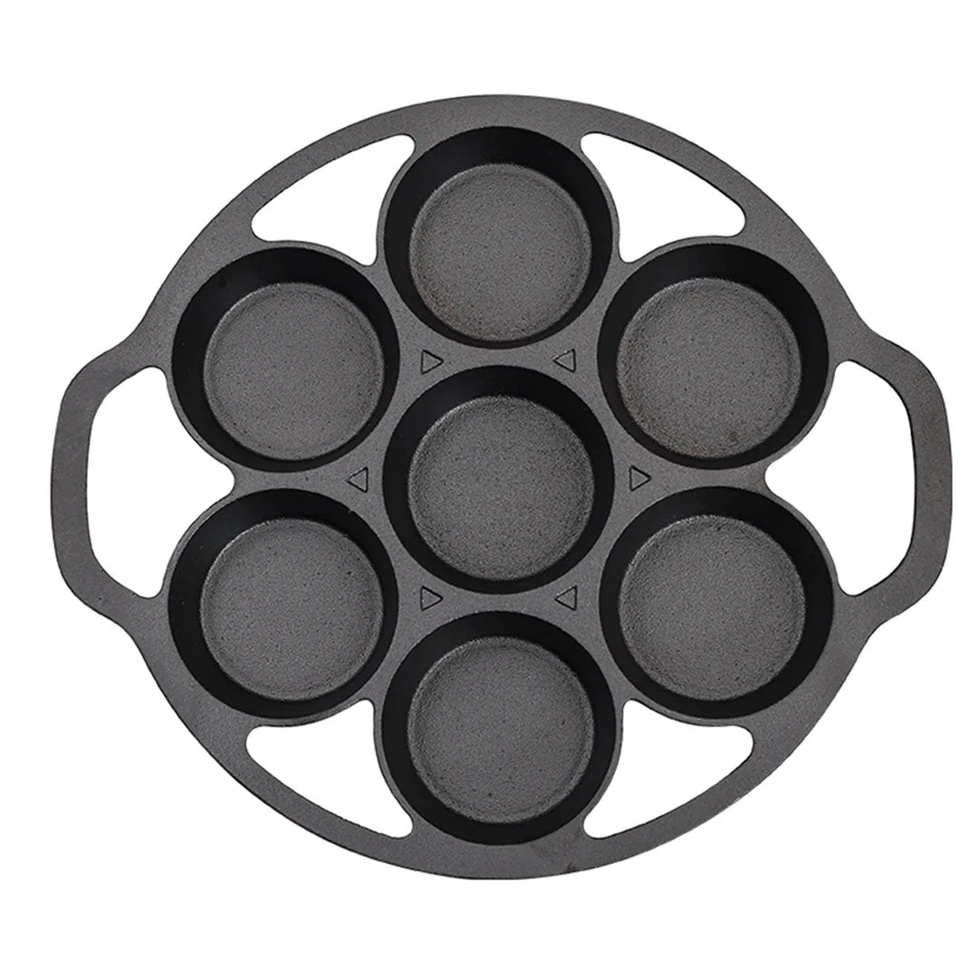 SOGA 32cm Cast Iron Takoyaki Fry Pan Octopus Balls Maker 7 Hole Cavities Grill Mold - Hospitality Connect
