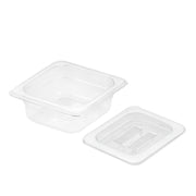 SOGA 65mm Clear Gastronorm GN Pan 1/6 Food Tray Storage with Lid - Hospitality Connect