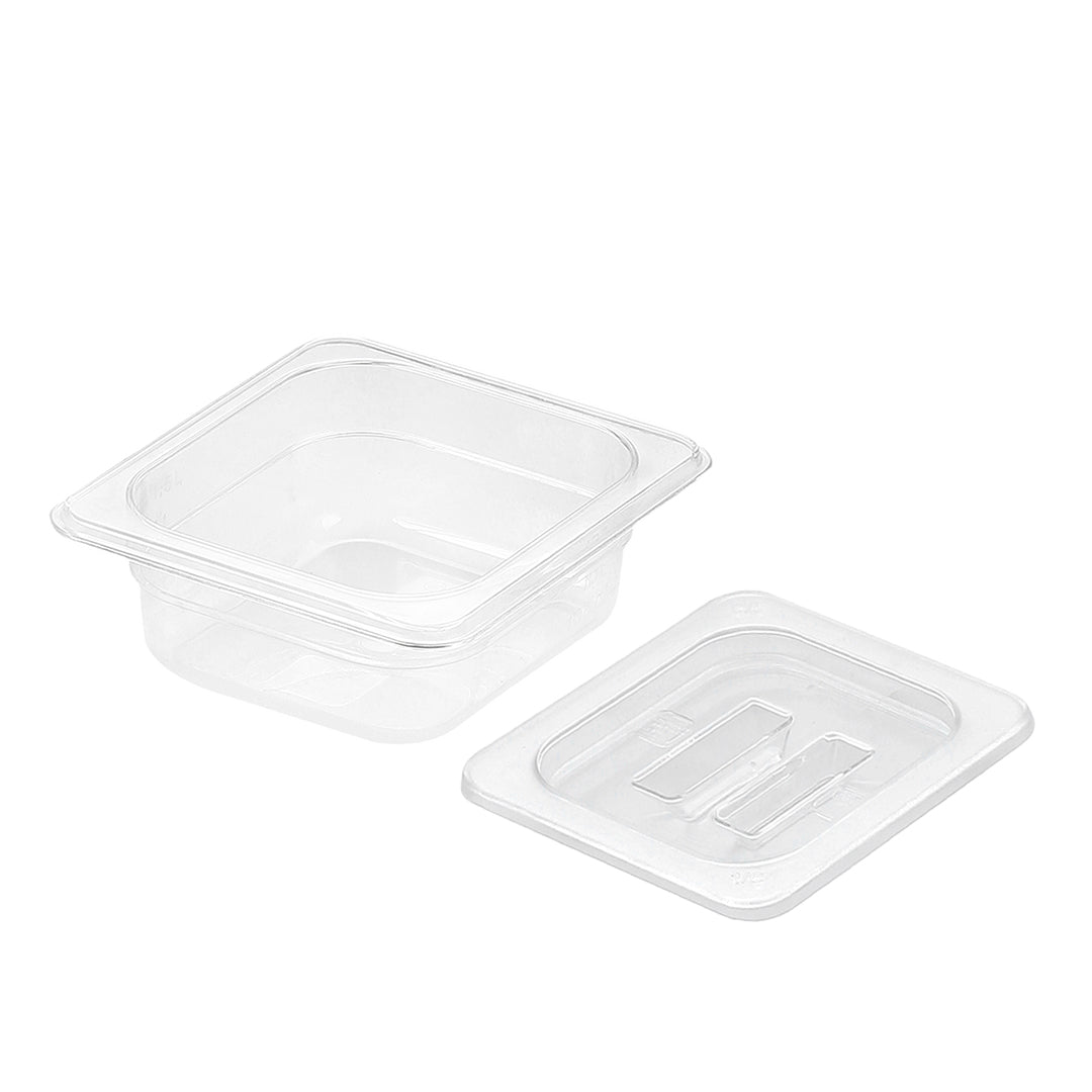 SOGA 65mm Clear Gastronorm GN Pan 1/6 Food Tray Storage with Lid - Hospitality Connect