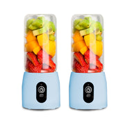 SOGA 2X Portable Mini USB Rechargeable Handheld Juice Extractor Fruit Mixer Juicer Blue - Hospitality Connect