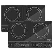 SOGA 2X Cooktop Portable Induction LED Electric Double Duo Hot Plate Burners Cooktop Stove - Hospitality Connect