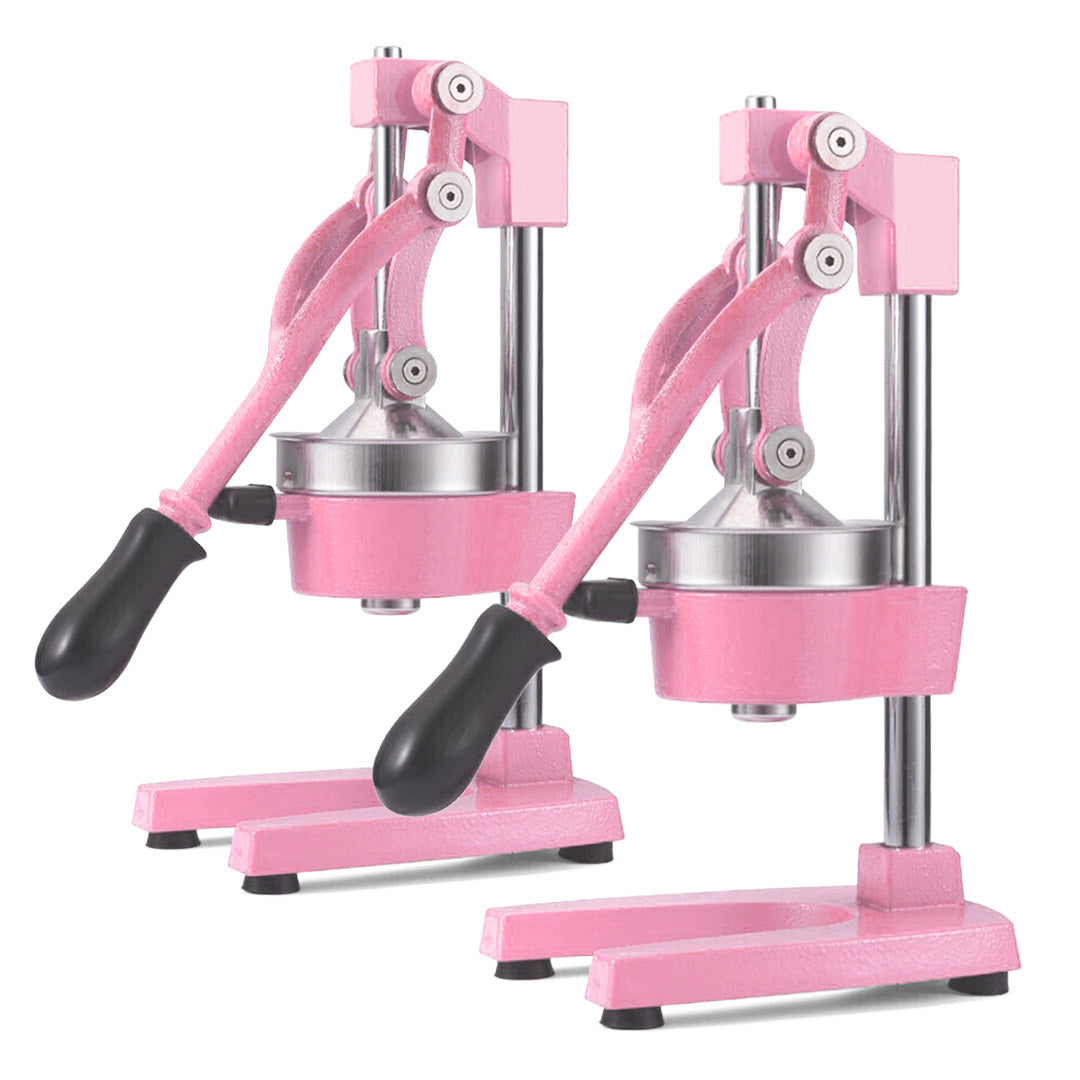 SOGA 2X Commercial Manual Juicer Hand Press Juice Extractor Squeezer Orange Citrus Pink - Hospitality Connect