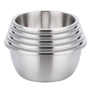 SOGA 5Pcs Deepen Matte Stainless Steel Stackable Baking Washing Mixing Bowls Set Food Storage Basin - Hospitality Connect