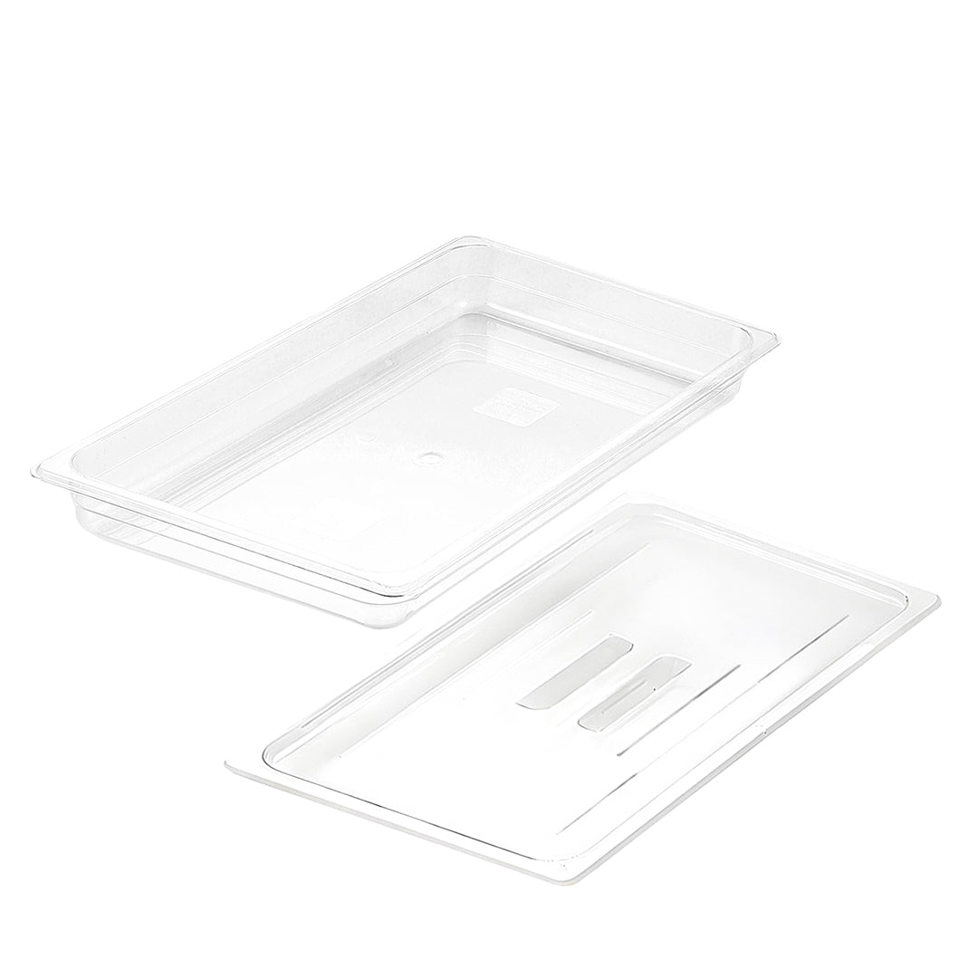 SOGA 65mm Clear Gastronorm GN Pan 1/1 Food Tray Storage with Lid - Hospitality Connect