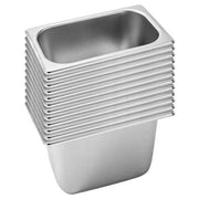 SOGA 12X Gastronorm GN Pan Full Size 1/3 GN Pan 20cm Deep Stainless Steel Tray - Hospitality Connect