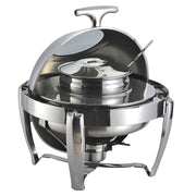 SOGA 6.5L Stainless Steel Round Soup Tureen Bowl Station Roll Top Buffet Chafing Dish Catering Chafer Food Warmer Server - Hospitality Connect