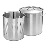SOGA 33L 18/10 Stainless Steel Stockpot with Perforated Stock pot Basket Pasta Strainer - Hospitality Connect
