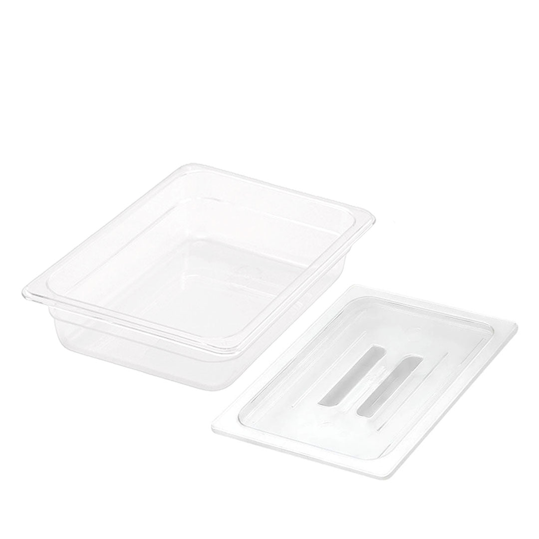 SOGA 65mm Clear Gastronorm GN Pan 1/2 Food Tray Storage with Lid - Hospitality Connect