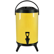 SOGA 8L Stainless Steel Insulated Milk Tea Barrel Hot and Cold Beverage Dispenser Container with Faucet Yellow - Hospitality Connect
