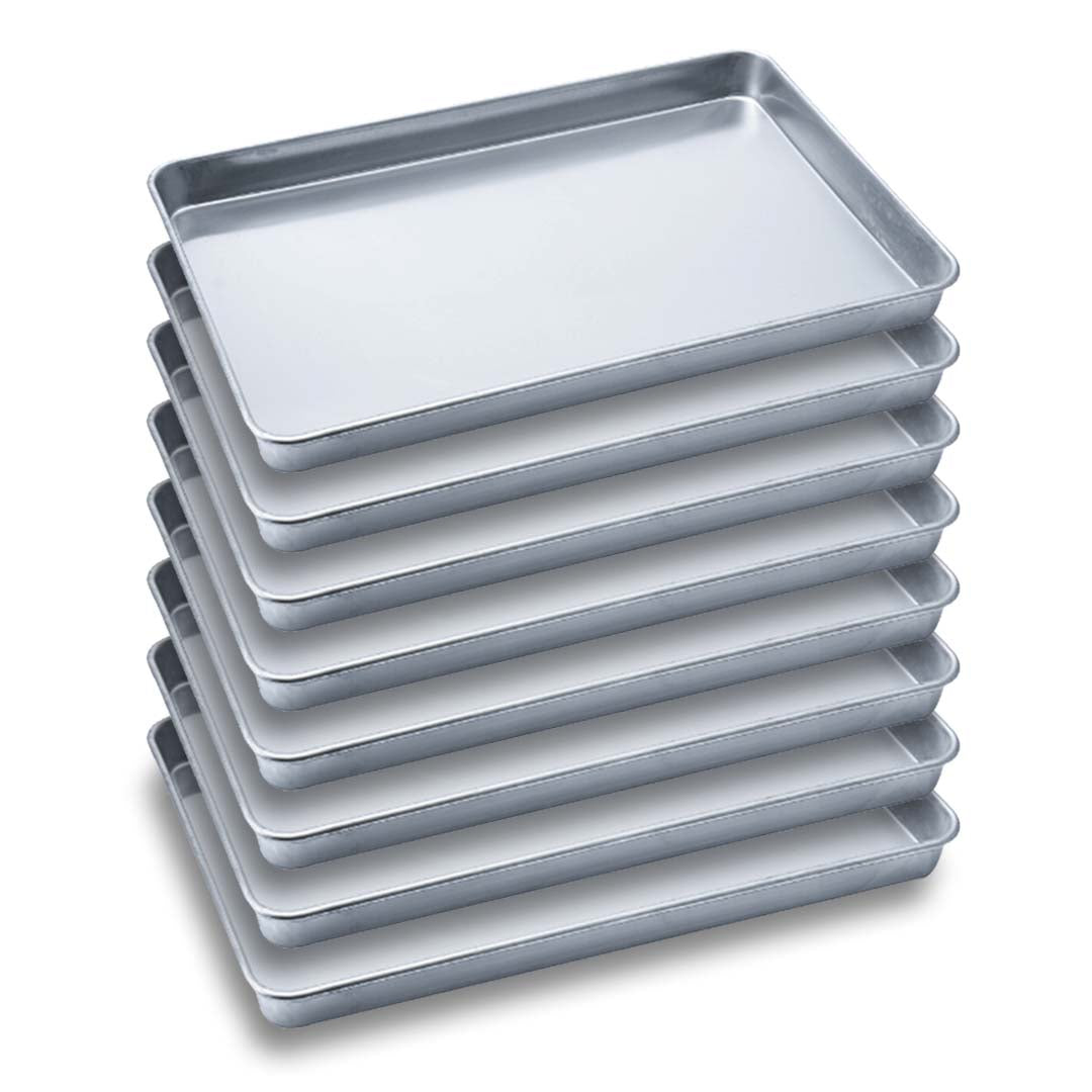 SOGA 8X Aluminium Oven Baking Pan Cooking Tray for Bakers Gastronorm 60*40*5cm - Hospitality Connect