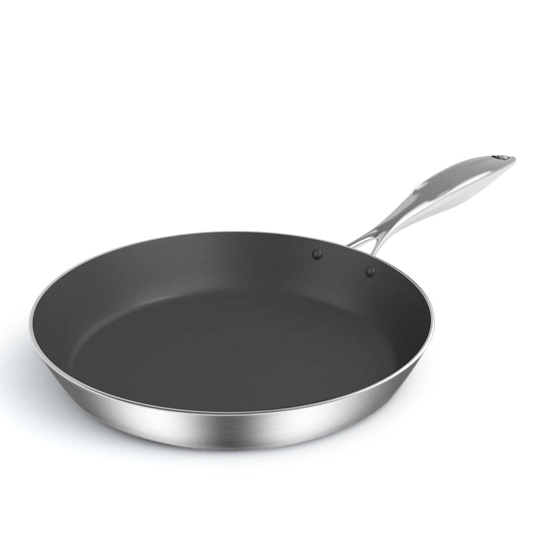 SOGA Stainless Steel Fry Pan 36cm Frying Pan Induction FryPan Non Stick Interior - Hospitality Connect
