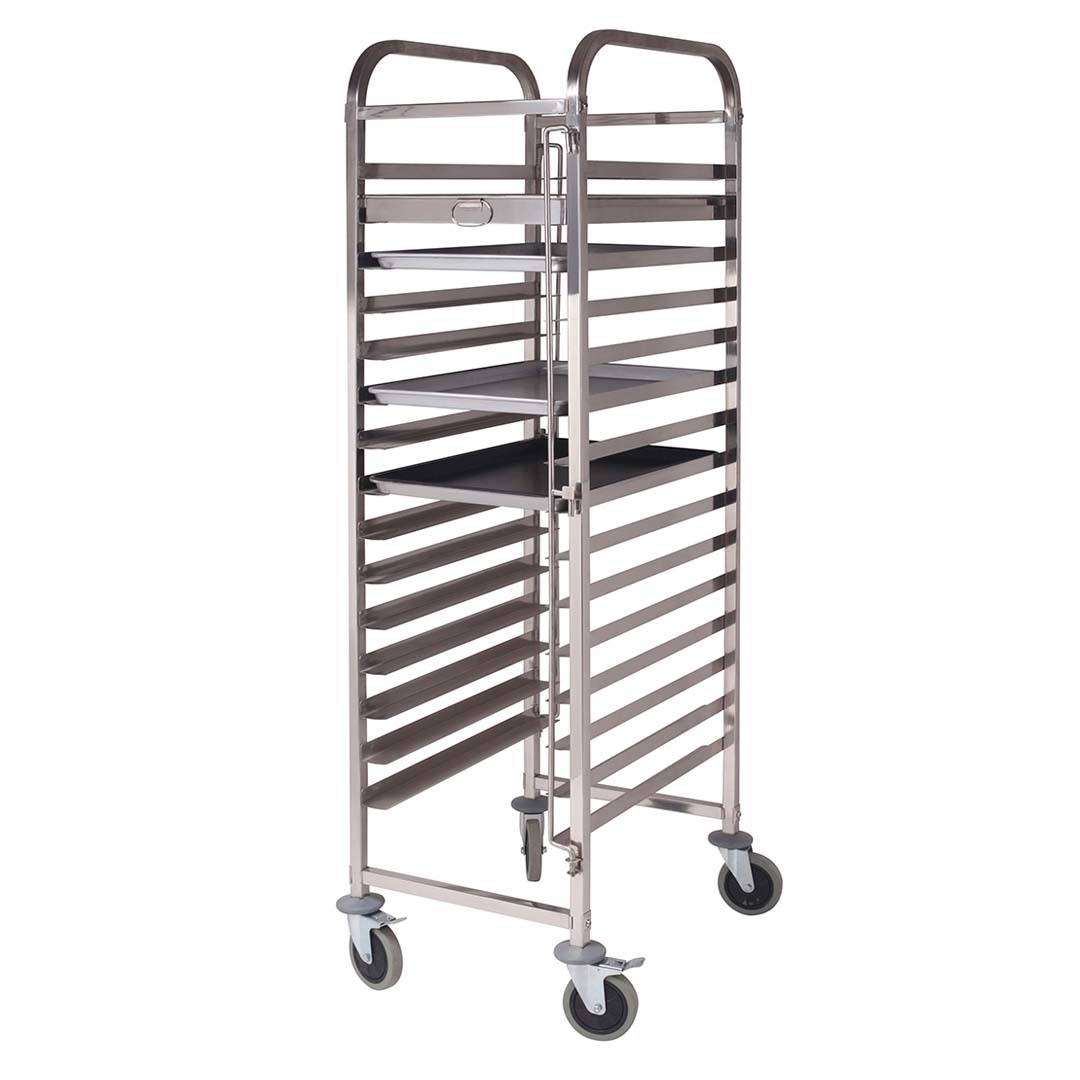 SOGA Gastronorm Trolley 16 Tier Stainless Steel Cake Bakery Trolley Suits 60*40cm Tray - Hospitality Connect