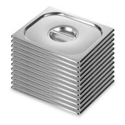 SOGA 12X Gastronorm GN Pan Lid Full Size 1/2 Stainless Steel Tray Top Cover - Hospitality Connect