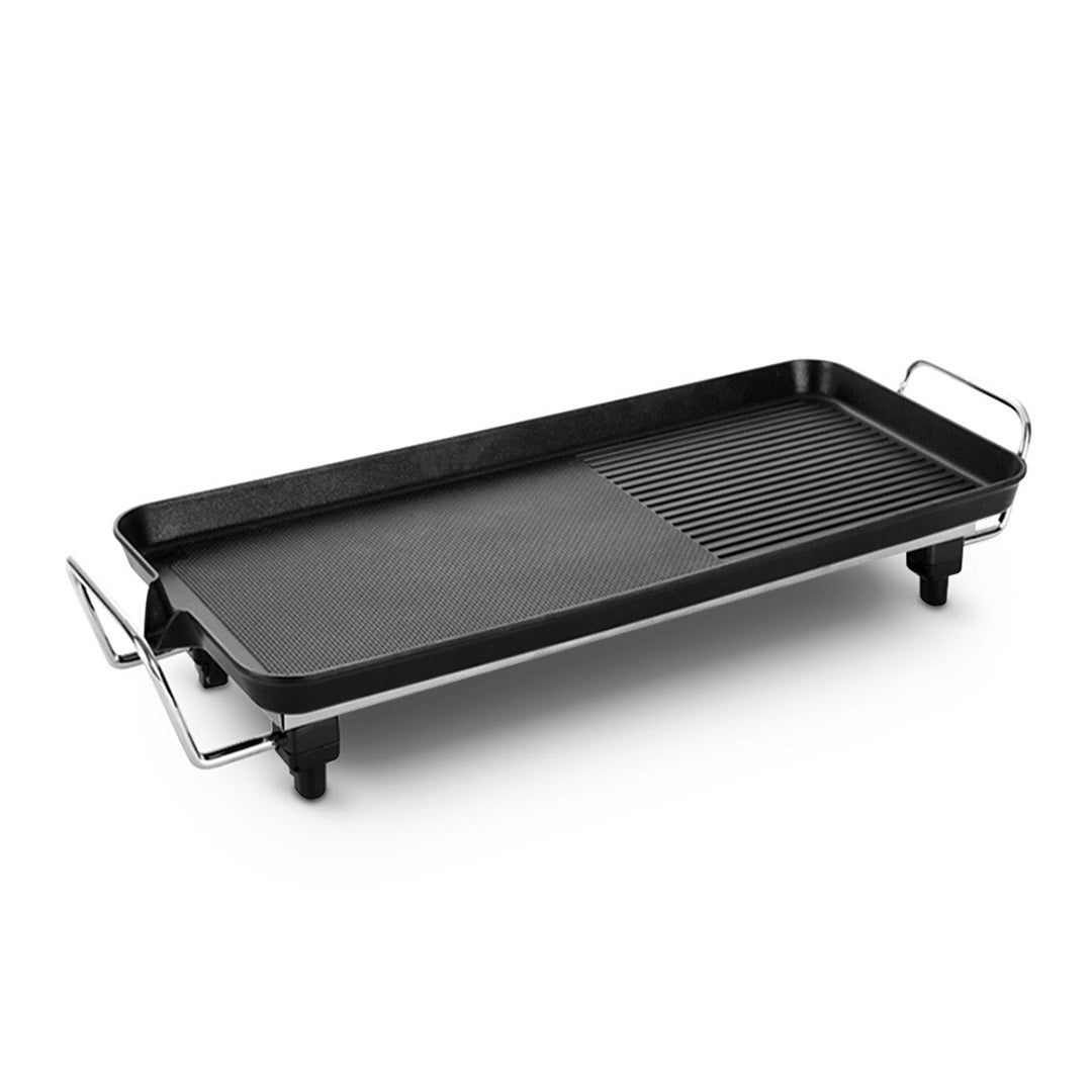 SOGA 48cm Electric BBQ Grill Teppanyaki Tough Non-stick Surface Hot Plate Kitchen 3-5 Person - Hospitality Connect