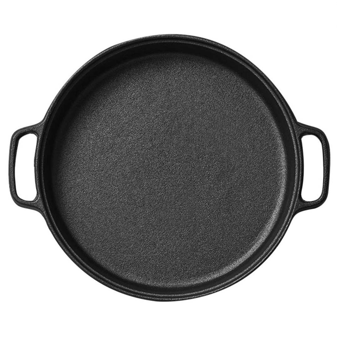 SOGA Cast Iron 35cm Frying Pan Skillet Coating Steak Sizzle Platter - Hospitality Connect