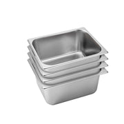SOGA 4X Gastronorm GN Pan Full Size 1/2 GN Pan 15cm Deep Stainless Steel Tray - Hospitality Connect