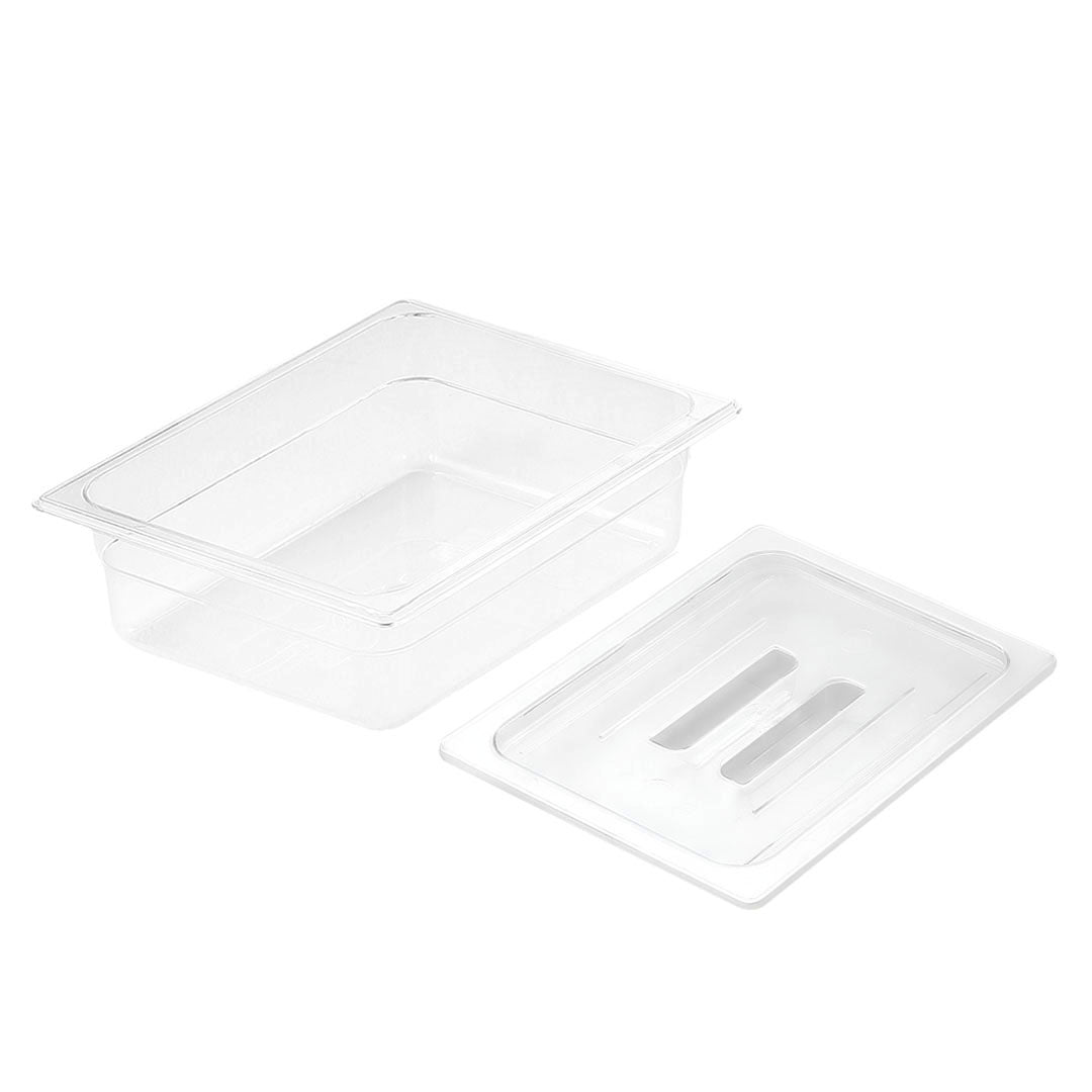 SOGA 150mm Clear Gastronorm GN Pan 1/2 Food Tray Storage with Lid - Hospitality Connect