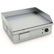 SOGA Electric Stainless Steel Flat Griddle Grill BBQ Hot Plate 2200W 56*48*23cm - Hospitality Connect
