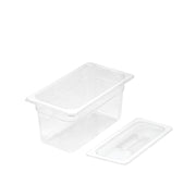 SOGA 150mm Clear Gastronorm GN Pan 1/3 Food Tray Storage with Lid - Hospitality Connect