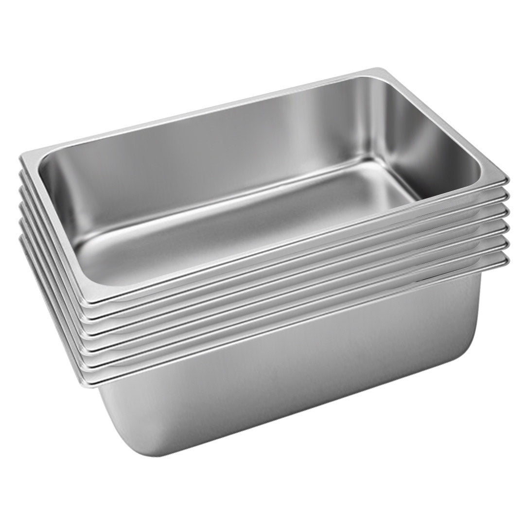 SOGA 6X Gastronorm GN Pan Full Size 1/1 GN Pan 20cm Deep Stainless Steel Tray - Hospitality Connect