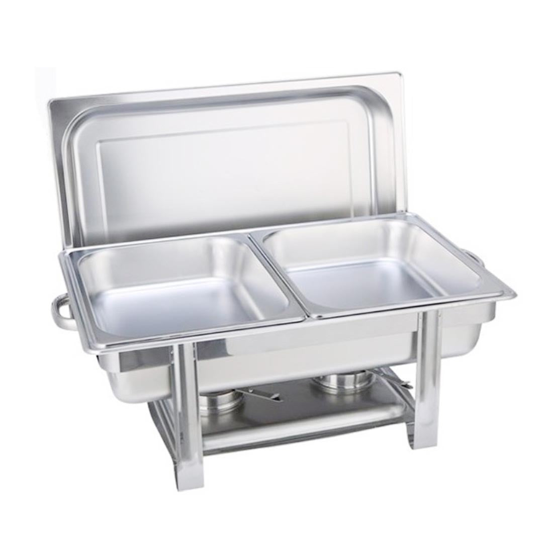SOGA Double Tray Stainless Steel Chafing Catering Dish Food Warmer - Hospitality Connect