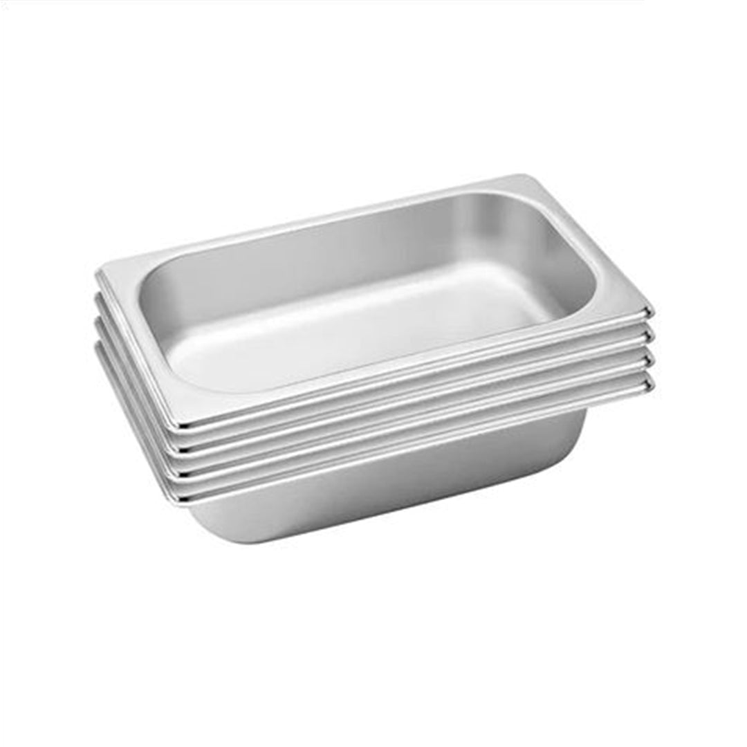 SOGA 4X Gastronorm GN Pan Full Size 1/3 GN Pan 6.5 cm Deep Stainless Steel Tray - Hospitality Connect