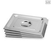 SOGA 4X Gastronorm GN Pan Lid Full Size 1/2 Stainless Steel Tray Top Cover - Hospitality Connect