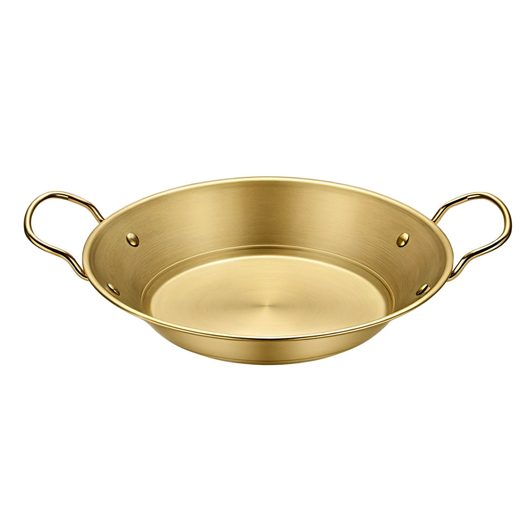 Soga 25cm Signature Dry Pot And crafted with 201 Material in Gold for Kitchen Essential - Hospitality Connect