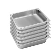 SOGA 6X Gastronorm GN Pan Full Size 1/2 GN Pan 6.5cm Deep Stainless Steel Tray - Hospitality Connect