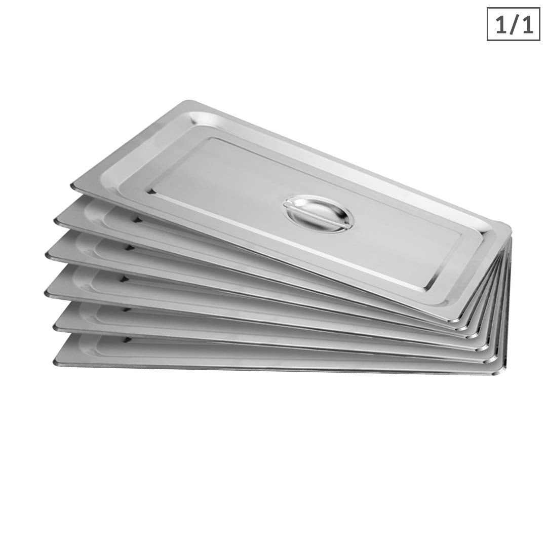 SOGA 6X Gastronorm GN Pan Lid Full Size 1/1 Stainless Steel Tray Top Cover - Hospitality Connect