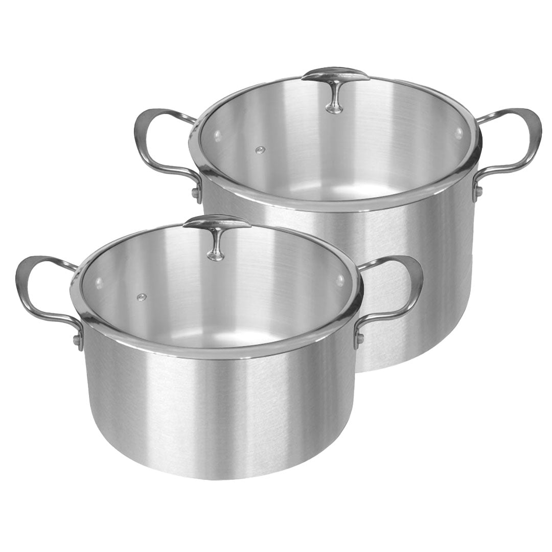 SOGA Stainless Steel 26cm 32cm Casserole With Lid Induction Cookware - Hospitality Connect