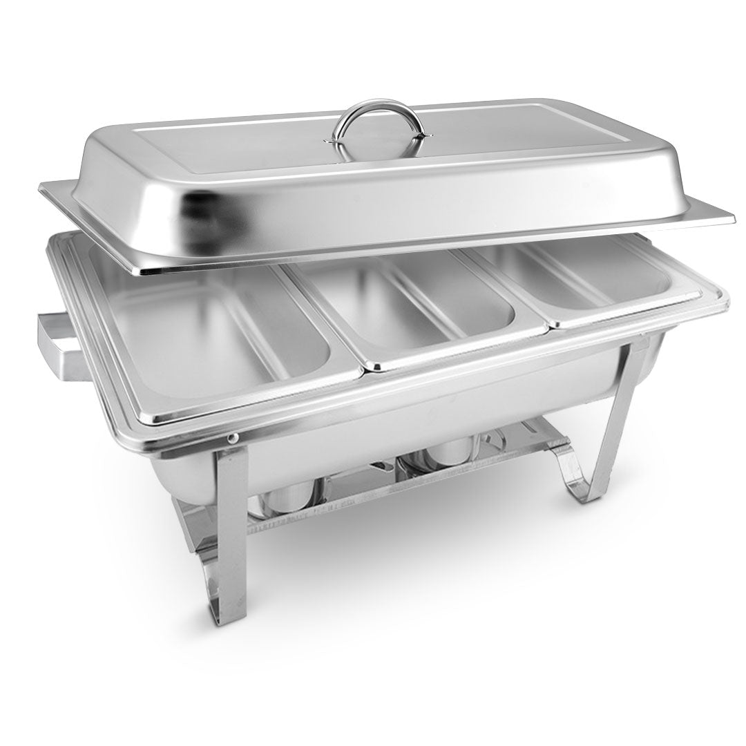 SOGA 3L Triple Tray Stainless Steel Chafing Food Warmer Catering Dish - Hospitality Connect