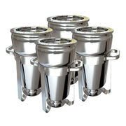 SOGA 4X 7L Round Stainless Steel Soup Warmer Marmite Chafer Full Size Catering Chafing Dish - Hospitality Connect