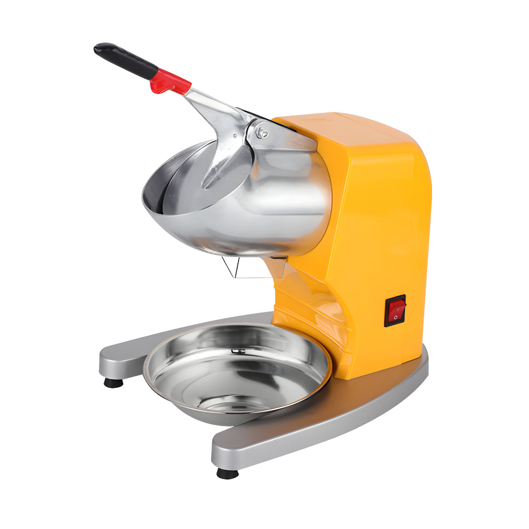 SOGA Ice Shaver Electric Stainless Steel Ice Crusher Slicer Machine Commercial Yellow - Hospitality Connect