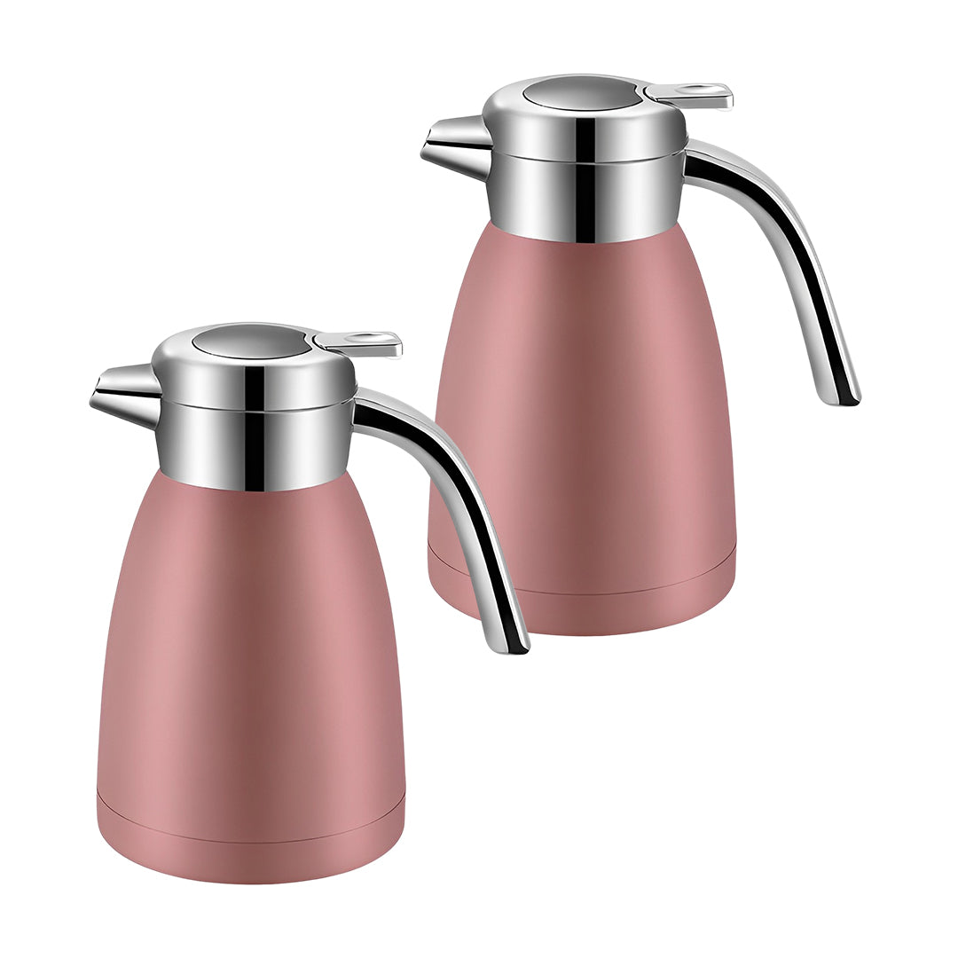 SOGA 2X 1.8L Stainless Steel Insulated Vacuum Flask Water Bottle Pink - Hospitality Connect