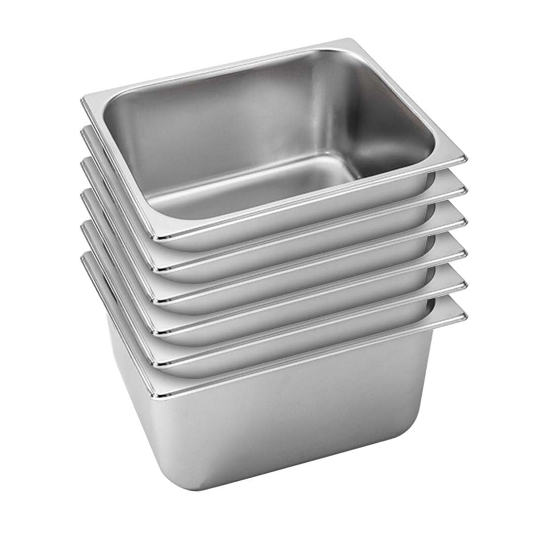 SOGA 6X Gastronorm GN Pan Full Size 1/2 GN Pan 20cm Deep Stainless Steel Tray - Hospitality Connect