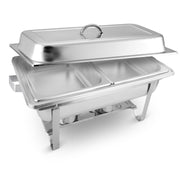 SOGA 4.5L Dual Tray Stainless Steel Chafing Food Warmer Catering Dish - Hospitality Connect