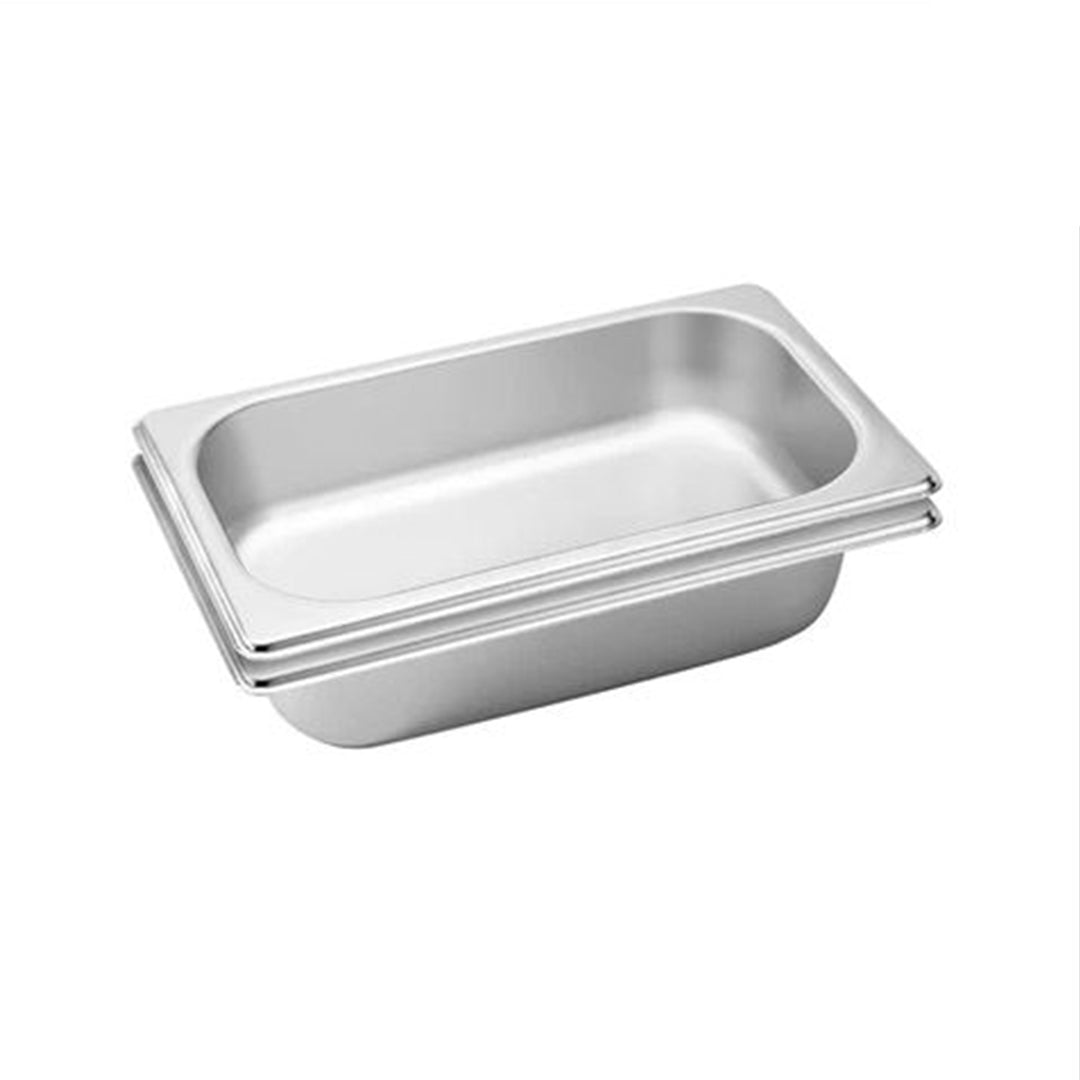 SOGA 2X Gastronorm GN Pan Full Size 1/3 GN Pan 6.5 cm Deep Stainless Steel Tray - Hospitality Connect