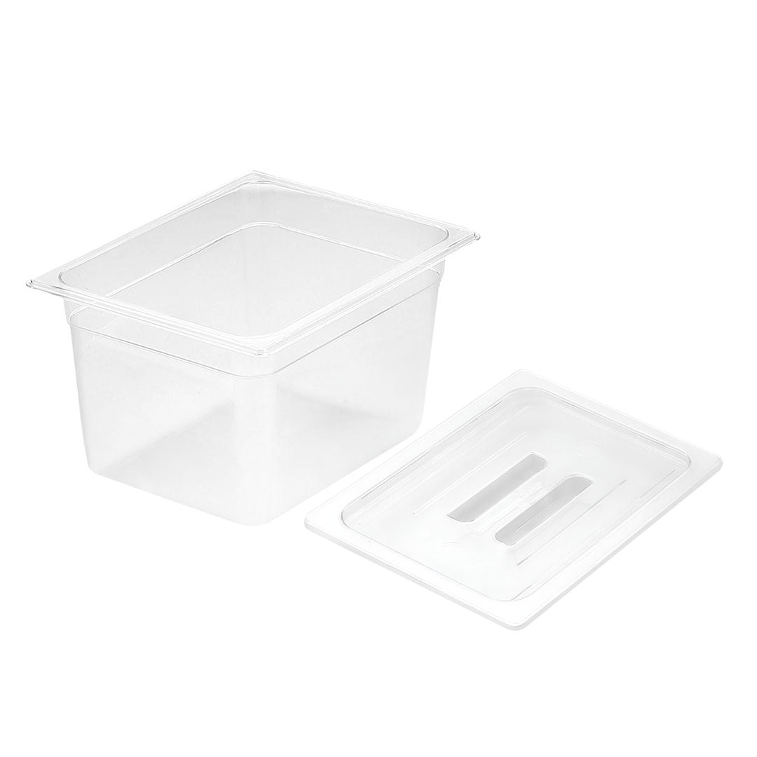 SOGA 200mm Clear Gastronorm GN Pan 1/2 Food Tray Storage with Lid - Hospitality Connect