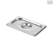 SOGA Gastronorm GN Pan Lid Full Size 1/3 Stainless Steel Tray Top Cover - Hospitality Connect