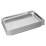 SOGA 4X Gastronorm GN Pan Full Size 1/1 GN Pan 2cm Deep Stainless Steel Tray - Hospitality Connect