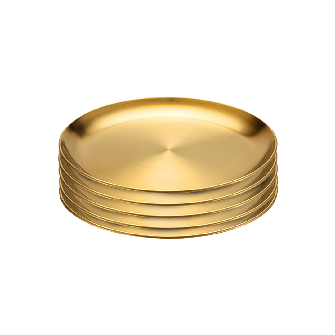 SOGA 20cm Premium Gold Grilling Plate  Durable Heat Resistant, Perfect for BBQs and Outdoor Cooking Kitchen Essential - Hospitality Connect